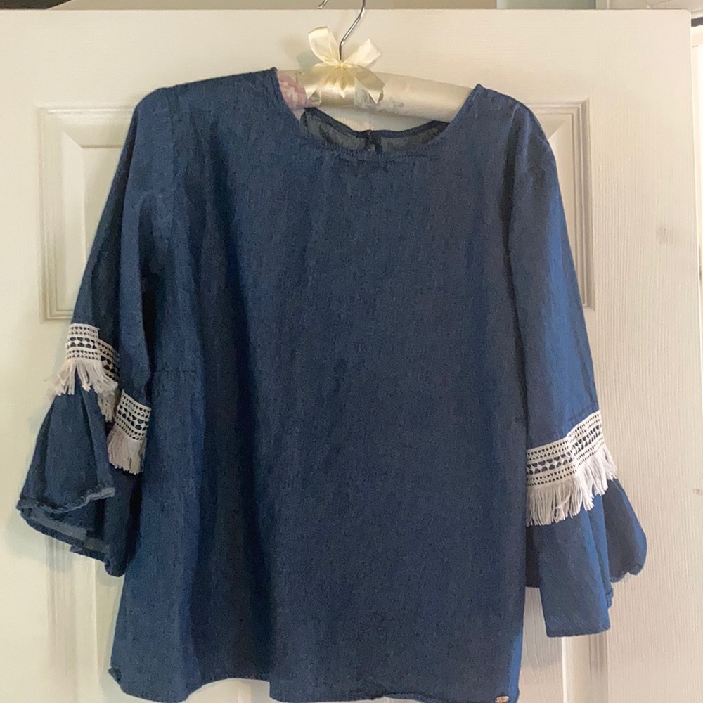 C&T cotton top with embroidery